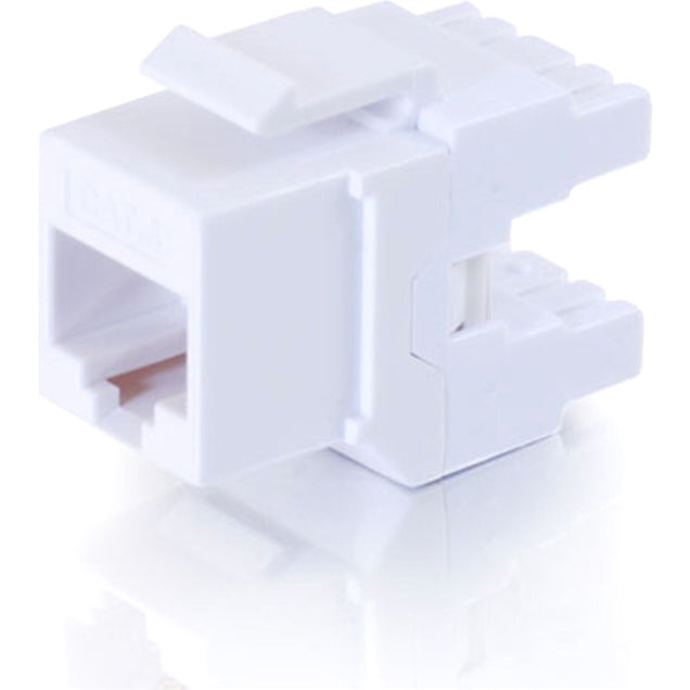 C2G 180 Degree Cat6 RJ45 UTP Keystone Jack - White