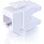 C2G 180 Degree Cat6 RJ45 UTP Keystone Jack - White