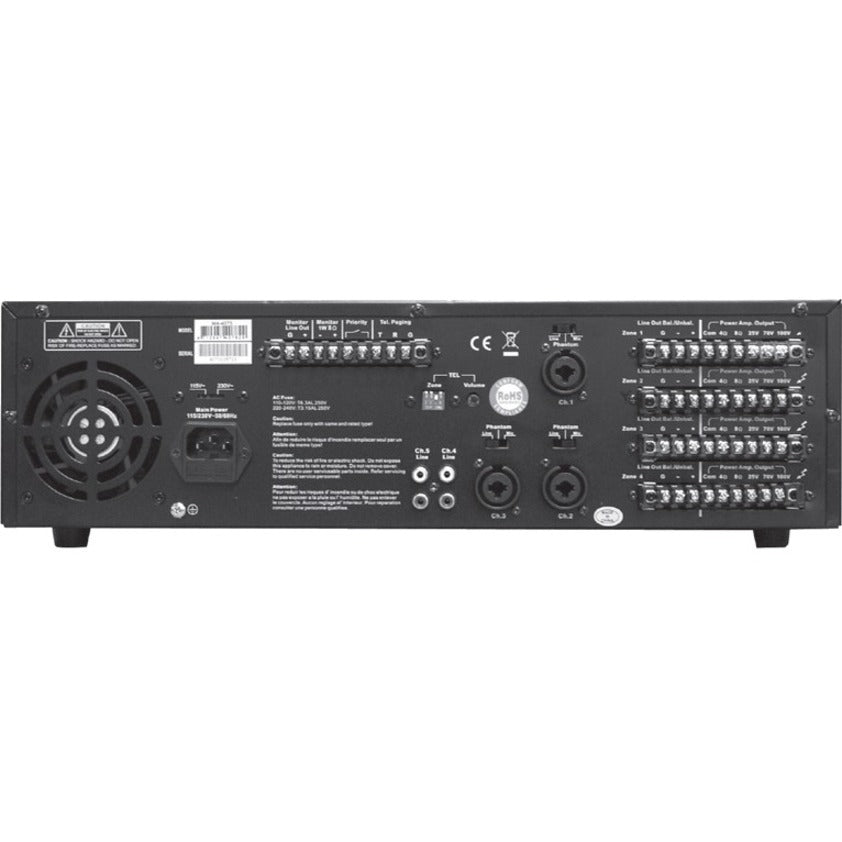 Speco PL200M Amplifier - 160 W RMS - Black