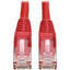 Tripp Lite Cat6 Gigabit Snagless Molded (UTP) Ethernet Cable (RJ45 M/M) PoE Red 7 ft. (2.13 m)