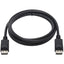 Tripp Lite DisplayPort Cable with Latching Connectors 4K 60 Hz (M/M) Black 6 ft. (1.83 m)