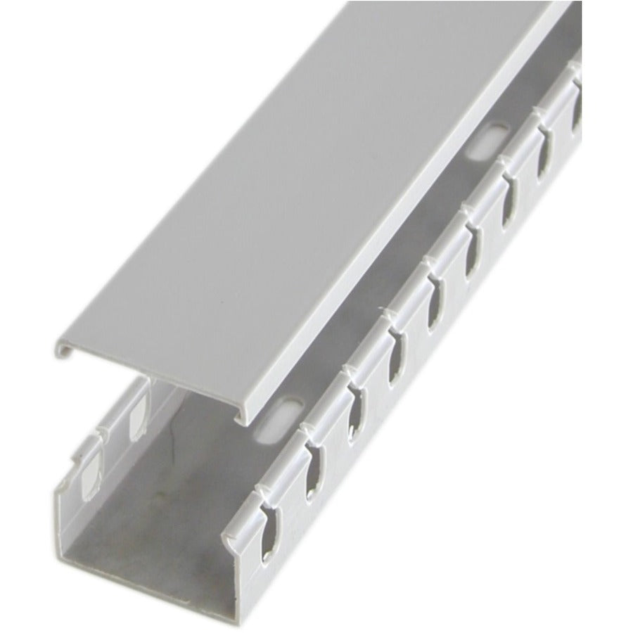 StarTech.com 2in x 1in Open Slot Wiring Cable Raceway Duct with Cover - Open Slot - Cable raceway - gray - 1.7 m