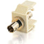 C2G Snap-In ST Fiber F/F Keystone Insert Module - Ivory