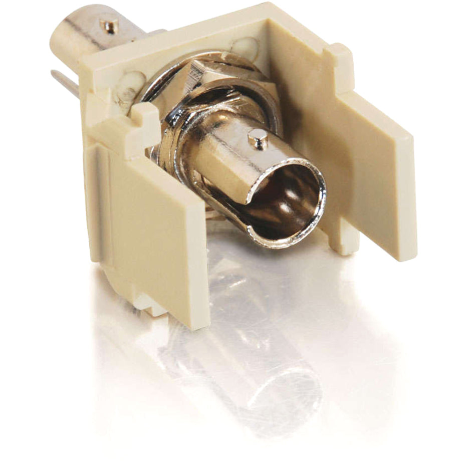 C2G Snap-In ST Fiber F/F Keystone Insert Module - Ivory