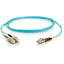 C2G 10m LC-SC 10Gb 50/125 OM3 Duplex Multimode PVC Fiber Optic Cable (LSZH) - Aqua