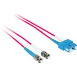 C2G-2m SC-ST 50/125 OM2 Duplex Multimode PVC Fiber Optic Cable - Red