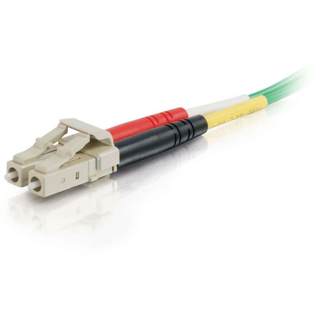 C2G 2m LC-LC 62.5/125 OM1 Duplex Multimode PVC Fiber Optic Cable - Green