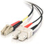 C2G-3m LC-SC 62.5/125 OM1 Duplex Multimode PVC Fiber Optic Cable - Black