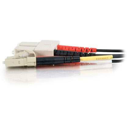 C2G-3m LC-SC 62.5/125 OM1 Duplex Multimode PVC Fiber Optic Cable - Black