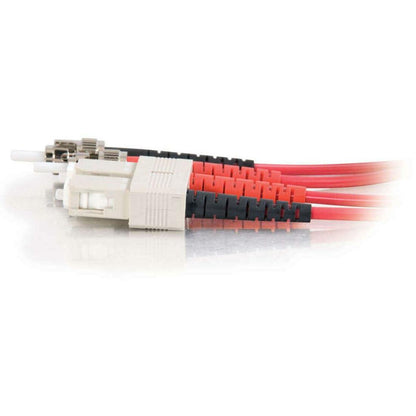 C2G-10m SC-ST 62.5/125 OM1 Duplex Multimode PVC Fiber Optic Cable - Red