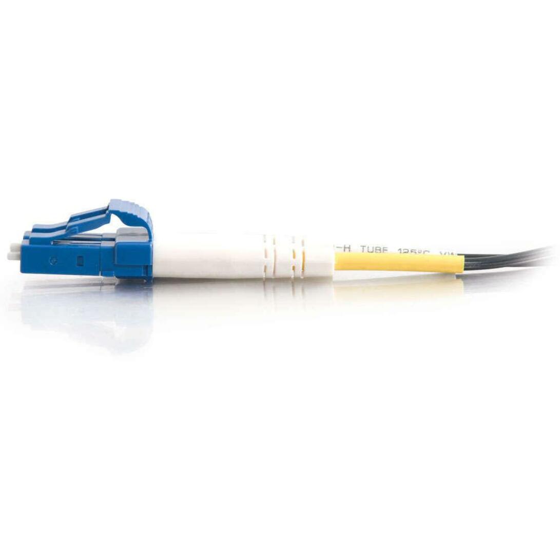 C2G-10m LC-LC 9/125 OS1 Duplex Singlemode PVC Fiber Optic Cable - Black