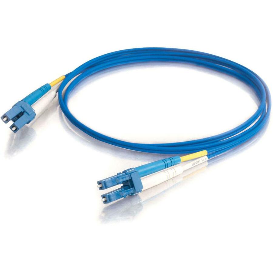 C2G-5m LC-LC 9/125 OS1 Duplex Singlemode PVC Fiber Optic Cable - Blue