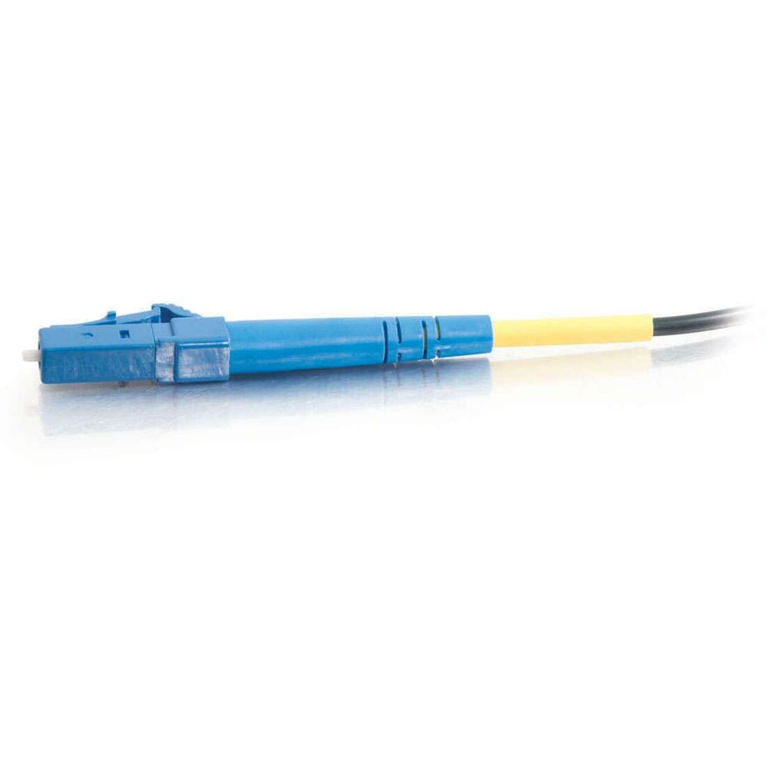 C2G-1m LC-LC 9/125 OS1 Simplex Singlemode PVC Fiber Optic Cable - Black