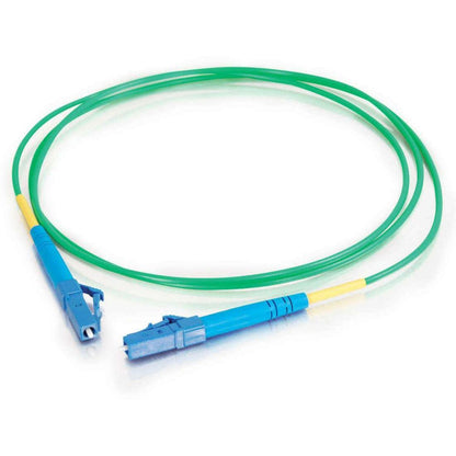 C2G-10m LC-LC 9/125 OS1 Simplex Singlemode PVC Fiber Optic Cable - Green