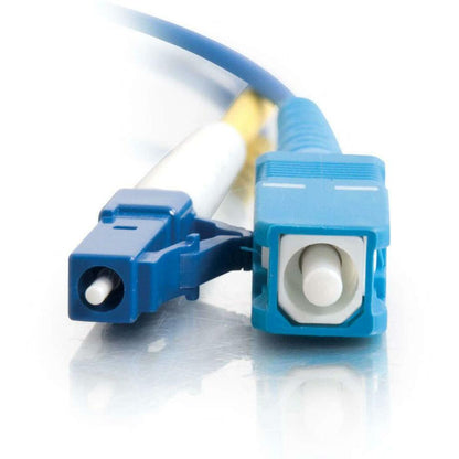C2G-1m LC-SC 9/125 OS1 Simplex Singlemode PVC Fiber Optic Cable - Blue
