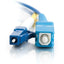 C2G-1m LC-SC 9/125 OS1 Simplex Singlemode PVC Fiber Optic Cable - Blue
