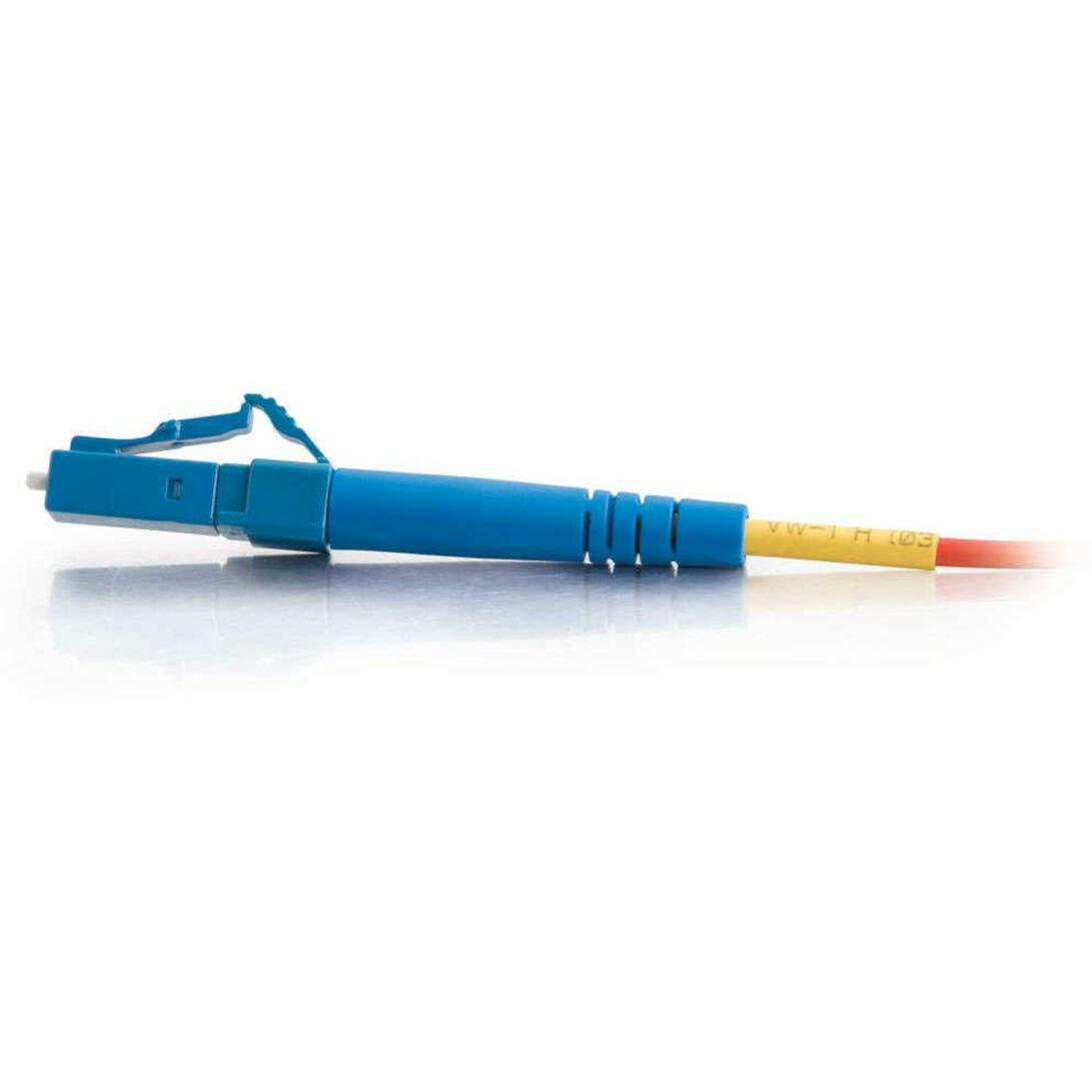 C2G-3m LC-LC 9/125 OS1 Simplex Singlemode PVC Fiber Optic Cable - Red