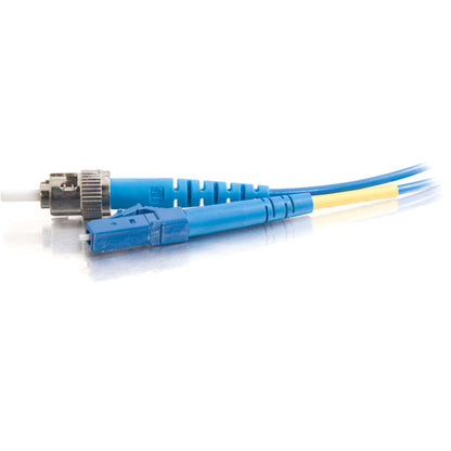 C2G-2m LC-ST 9/125 OS1 Simplex Singlemode PVC Fiber Optic Cable - Blue