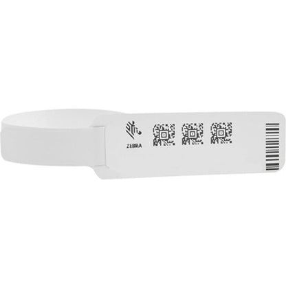 Zebra Wristband Polypropylene 1 x 7in Direct Thermal Zebra Z-Band Soft Infant 1 in core