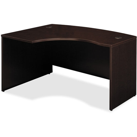 Bush Business Furniture Series C 60W x 43D LH L-Bow Desk Shell in Mocha Cherry