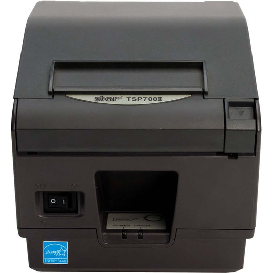 Star Micronics TSP700II TSP743IID GRY POS Thermal Label Printer - Monochrome - Direct Thermal - 250 mm/s Mono - 406 x 203 dpi - Serial - Does Not Include a Power Cord