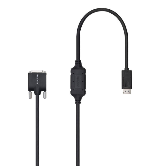 Belkin DisplayPort-Male to DVI-D-Male Cable (6 Foot  Black) - DP to DVI