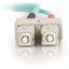 C2G-3m SC-SC 10Gb 50/125 OM3 Duplex Multimode PVC Fiber Optic Cable (LSZH) - Aqua