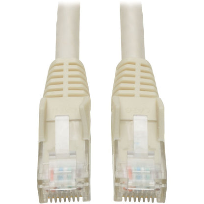 Tripp Lite Cat6 Gigabit Snagless Molded (UTP) Ethernet Cable (RJ45 M/M) PoE White 3 ft. (0.91 m)