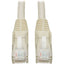 Tripp Lite Cat6 Gigabit Snagless Molded (UTP) Ethernet Cable (RJ45 M/M) PoE White 3 ft. (0.91 m)