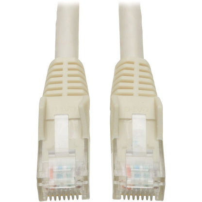 Tripp Lite Cat6 Gigabit Snagless Molded (UTP) Ethernet Cable (RJ45 M/M) PoE White 14 ft. (4.27 m)