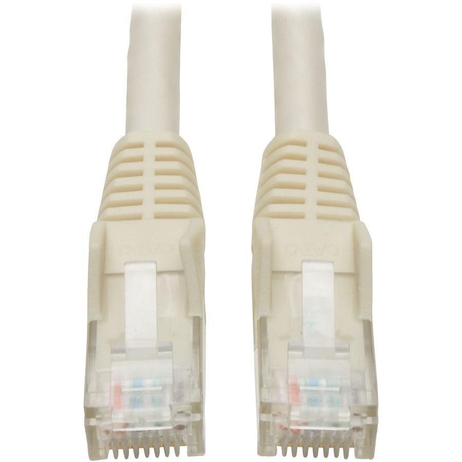 Tripp Lite Cat6 Gigabit Snagless Molded (UTP) Ethernet Cable (RJ45 M/M) PoE White 14 ft. (4.27 m)