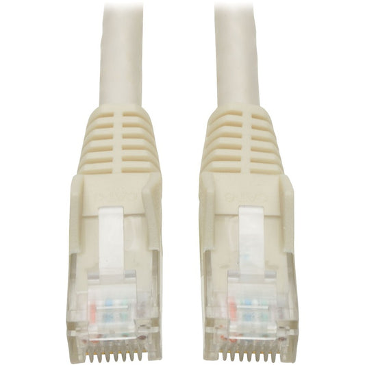 Tripp Lite Cat6 Gigabit Snagless Molded (UTP) Ethernet Cable (RJ45 M/M) PoE White 14 ft. (4.27 m)