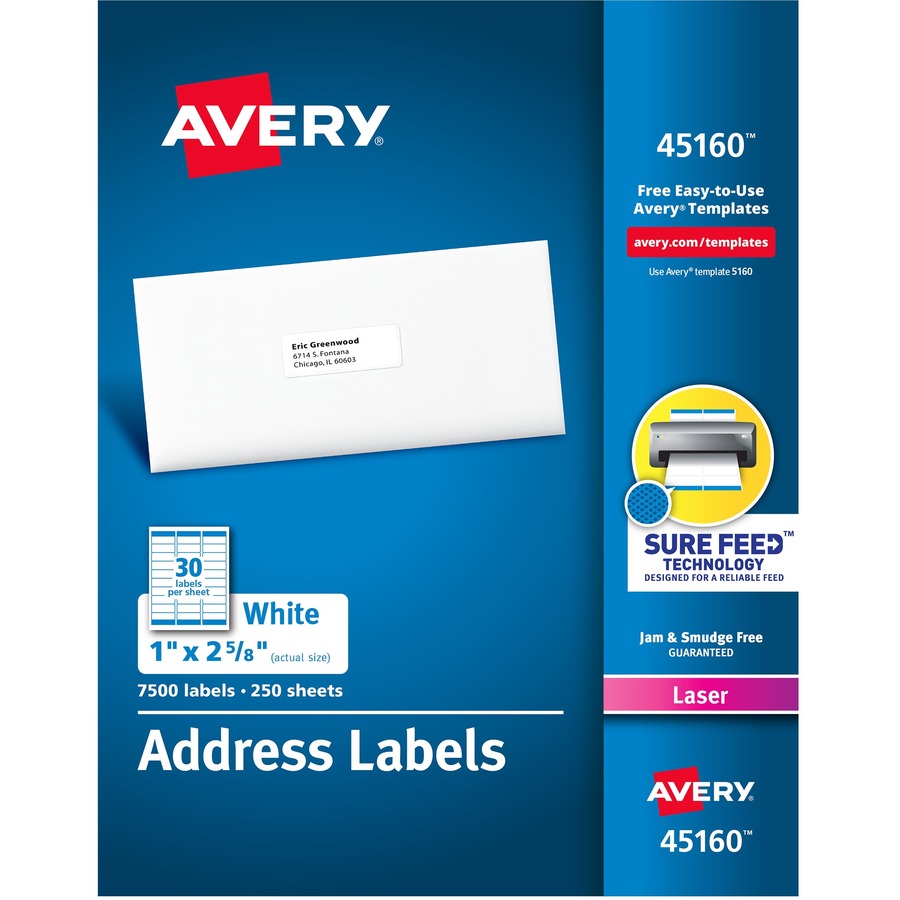 Avery&reg; Address Labels - Sure Feed Technology