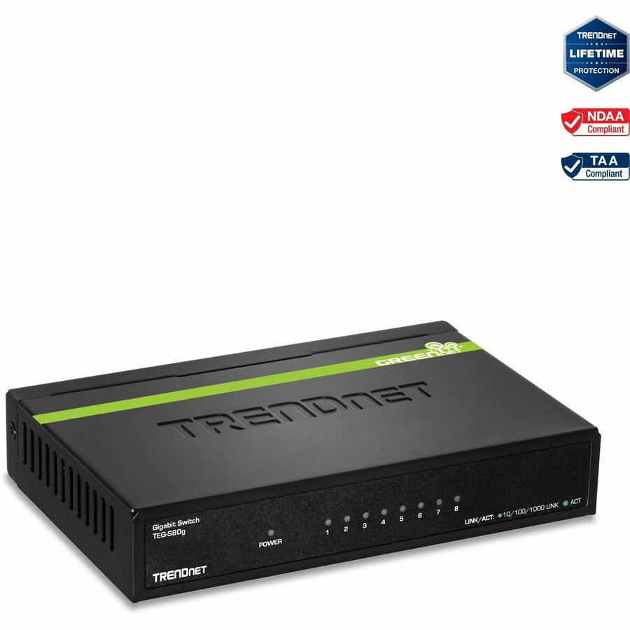 8PORT GIGABIT GREENNET SWITCH  