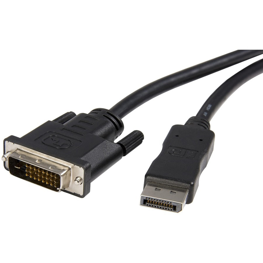 StarTech.com 10ft (3m) DisplayPort to DVI Cable DisplayPort to DVI-D Adapter/Converter Cable 1080p Video DP 1.2 to DVI Monitor Cable