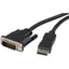 StarTech.com 10ft (3m) DisplayPort to DVI Cable DisplayPort to DVI-D Adapter/Converter Cable 1080p Video DP 1.2 to DVI Monitor Cable