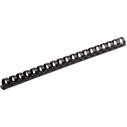 Fellowes Plastic Combs - Round Back 1/2"  90 sheets Black 25 pack