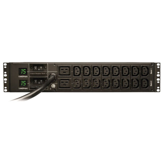 Tripp Lite PDU Metered 208V / 240V 30A 16 C13; 2 C19 L6-30P Horizontal 2URM