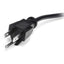 StarTech.com 1ft (30cm) Computer Power Cord NEMA 5-15P to C13 10A 125V 18AWG Black Replacement AC PC Power Cord TV/Monitor Power Cable