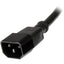 StarTech.com 1ft (0.3m) Power Extension Cord C14 to C13 10A 125V 18AWG Computer Power Cord Extension Power Supply Extension Cable
