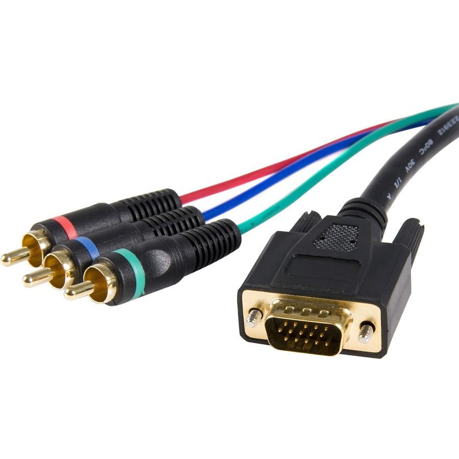 StarTech.com Cable adapter - RCA breakout - HD15 (m) - component (f) - 3 ft