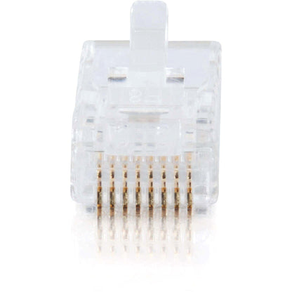 C2G RJ45 Cat5 8x8 Modular Plug for Flat Stranded Cable - 25pk