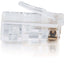 C2G RJ45 Cat5 8x8 Modular Plug for Flat Stranded Cable - 25pk