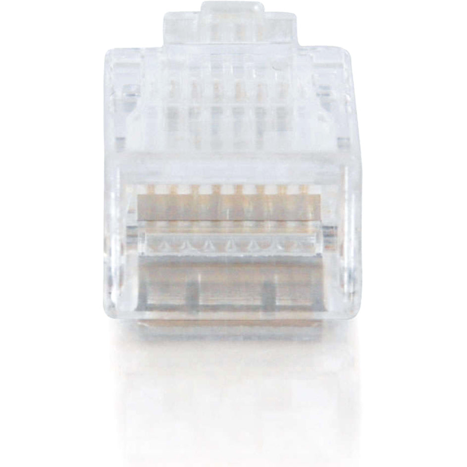 C2G RJ45 Cat5 8x8 Modular Plug for Flat Stranded Cable - 25pk