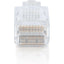 C2G RJ45 Cat5 8x8 Modular Plug for Flat Stranded Cable - 25pk