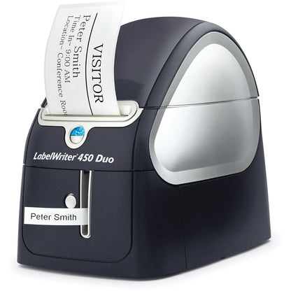 Dymo LabelWriter 450 Duo Direct Thermal Printer - Monochrome - Label Print - USB - Platinum