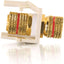 C2G Snap-In Red Banana Jack F/F Keystone Insert Module - Ivory