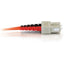 C2G-7m SC-SC 62.5/125 OM1 Duplex Multimode Fiber Optic Cable (Plenum-Rated) - Orange