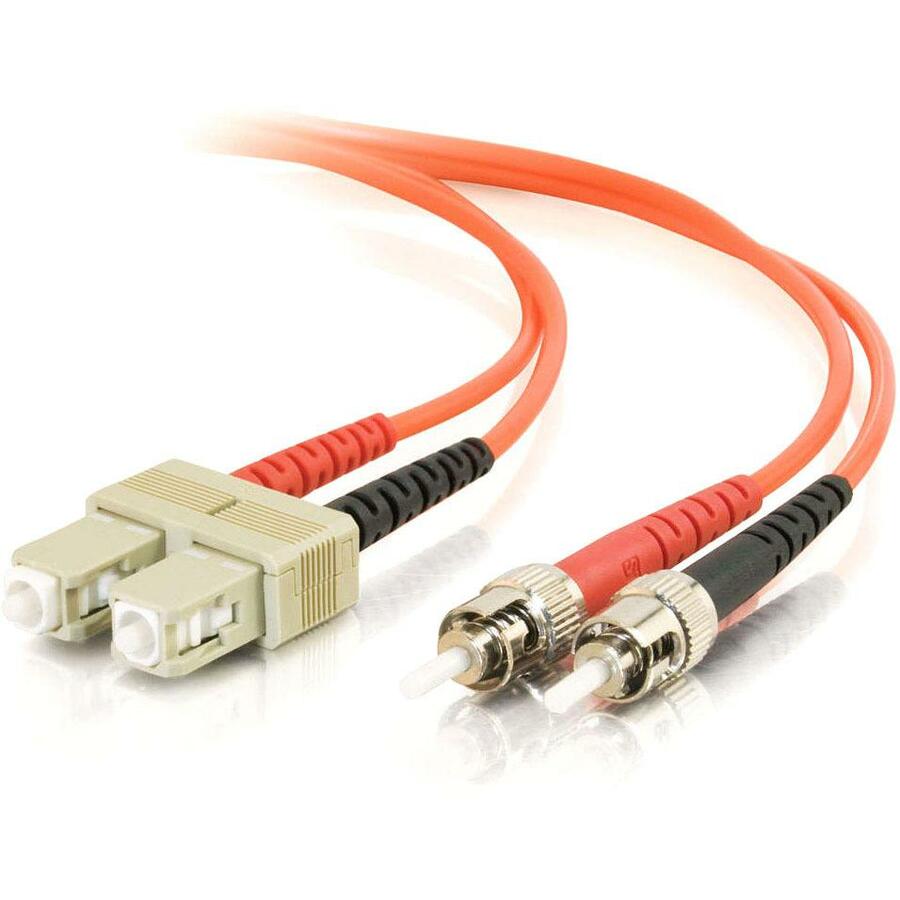 C2G-7m SC-ST 62.5/125 OM1 Duplex Multimode PVC Fiber Optic Cable (LSZH) - Orange