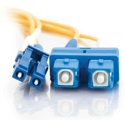 C2G 9m LC-SC 9/125 Duplex Single Mode OS2 Fiber Cable - Yellow - 30ft